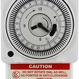 LEYDEN® SL-186 16A, 240VAC, J648B1 Analog Quartz Timer Switch for Electeical ON Off, Minimum Time Interval 15 Minutes (SL-189)-12