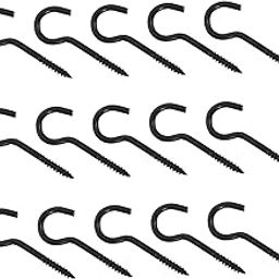 HOMSFOU 100pcs Self Tapping Eyelet Screws for Hanging Pictures Clothes and Plants Cup Hooks for Crafts and Ceiling Use-image-2