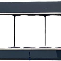 Cona Status Axis Modular Grey Plate with Blue LED Indicator NAT. Grey - Single| Module Switch Plates|Cover Plate| Polycarbonate Switch Frame (6 MODULE PLATE)-32
