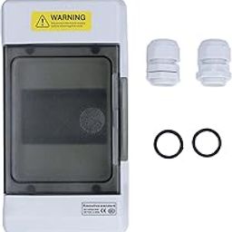 SGKJ 4-Way Waterproof Distribution Box, Transparent Cover, DIN Rail Mount, IP66 Rated, Plastic Junction Case-19