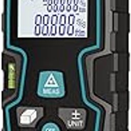 INKBIRDPLUS Laser Measure Digital Laser Distance Meter Backlit LCD 4 Units 10 Groups History Data Mute Mode Continuous Measuring Pythagorean Distance Area and Volume (Blue Edge)-image-8