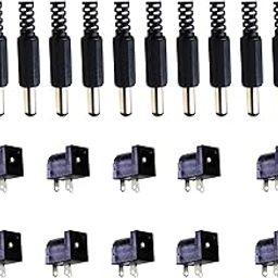 UNIVERSAL HUB Male Plug & Female Jack 3Pin PCB Panel Mount DC Power Connector PAIR OF 10-image-90