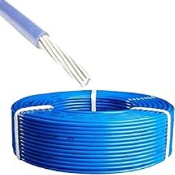 Drumstone [𝐎𝐧 𝐎𝐟𝐟𝐞𝐫 𝟏𝟓 𝐘𝐞𝐚𝐫𝐬 𝐖𝐚𝐫𝐫𝐚𝐧𝐭𝐲] Power Up Your Projects 50 Meters of 10mm Aluminium Wire for Home and Industrial Use, Pure Aluminium Wire - (Blue)-image-33