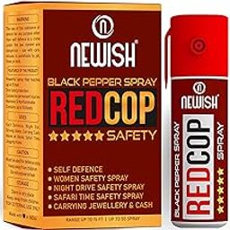 NEWISH Black Pepper Spray for self Defence Small Pocket Size - Reliable and Effective Self-Defense 50 Time Spray-image-25
