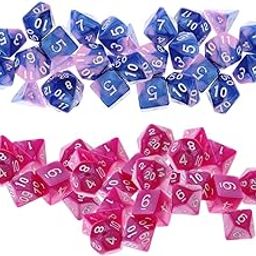 ATORSE Toy 14 Pieces Multi-Sided Dice Multi-Color Polyhedral Dice Family for D&D Game-Toys & Hobbies-Games-Board & Traditional Games-Contemporary Manufacture-image-69