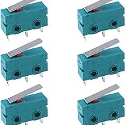 Antrader 6PCS KW4-3Z-3 Micro Switch KW4 Limit Switch 3pin 5A 125V Hinge Lever DC N/O N/C Switches for Mill CNC-image-20