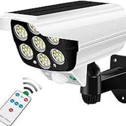 Fizzora Solar Light Outdoor 77 Led Motion Sensor Security Camera Shaped Wall Lamp, Waterproof, Rotatable for Home, Outdoor, Garden with Remote Control (PACK of 1)-20