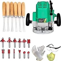 Digital Craft 12mm Wooden Router 1500W Electric Wood Sculpture Tool, 220V Flat Edge Wood Engraving Machine, Rotary Tool for Precision Carving and Engraving-image-42