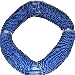 Steko 75 Meters (Blue) 14/36 PVC Copper DC Wire 0.4mm Multipurpose Use (14 Thread 36 Guage) For Multipurpose Use, DIY, Electronics Works, Science Projects PVC Insulated Outer-image-75