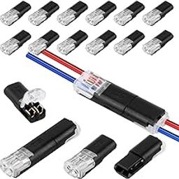 CESITRA Pack of 8 Car Plug 2 Pin Connector Cable Connector Waterproof Connector Practical Quick Cable Connector Connectors 2-Pin Pluggable Cable Connector for 18-22 AWG Cable Crimp-picture-18