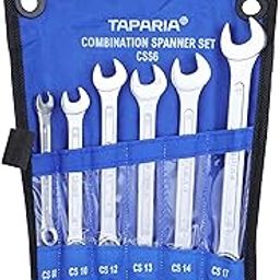 Taparia CSS6 Steel 8 to 17 Combination Spanner Set (Silver, Pack of 6)-30