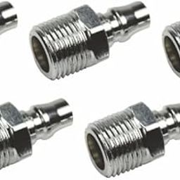 PM20, PM30, PM40 Pneumatic Fittings Quick Release Size :1/4", 3/8, 1/2. Male Plug Thread Coupler (5 PCS) (PM20-1/4)-24