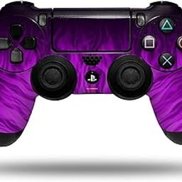 Elton PS4 Controller Designer Skin for Sony PlayStation 4 DualShock Wireless Controller - Fire Purple, Skin for One Controller & 2 Anti-slip Thumb Stick Caps Only-image-89