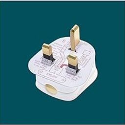 Parkplus UK Type 3 Flat Pin 13A 250V Mains Top Appliance Wiring Male Plug with Fuse Used in: UK , Malaysia, Singapore, Hong Kong (Pack of 1)-picture-24