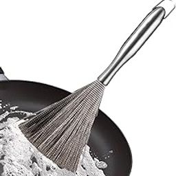 PEGEO Kitchen Pan Cleaning Metal Brush for Cleaning The Dishes with Handle-image-31