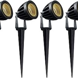 Nortek Hydra 12W LED Garden Light –Waterproof Outdoor Spot Light for Terrace Garden Setup – Adjustable Gate Light Lamp, Garden Fence Outdoor, Warm White Pack of 4-picture-12