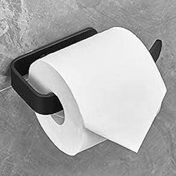 Plantex Space Aluminium Toilet Paper Roll Holder/Tissue Paper Holder/Toilet Tissue Paper Holder for Bathroom Accessories (Black)-image-52