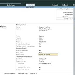 Display Bank Details Automatically in Receipt Voucher Entry - Tally Add-On (E-mail Delivery - No CD) - Multi User-40