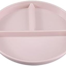 3xDivided Plates, 3 Compartment Reusable Lightweight for Dinner Training-image-42