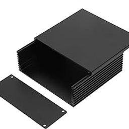 Aluminium Box Instruments Cool Box Project Circuit Board Instrument Power Distribution Box Heat Management 110x40x100mm Electronic Component Housing-46