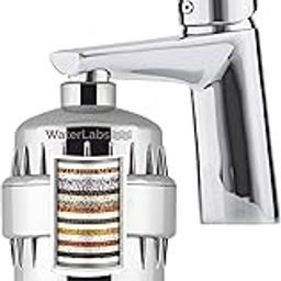 WaterLabs HL-2 Shower and Tap Filter for Hard Water | Advanced 15-Stage Filtration | Reduces Impurities for Healthier Skin and Hair | Water Softener for Bathroom | Sleek Silver Finish-image-84