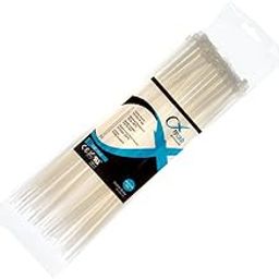 Tycab 12 inch White (300 mm x 4.8 mm) - 1 Pack of 100 Cable Ties-12