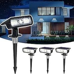 Toodour - Solar Lights Outdoor, 4 Pack Solar Lights Outdoor with 2 Modes, Waterproof Solar Powered Flood Lights, Landscape Lighting for Patio,-image-70
