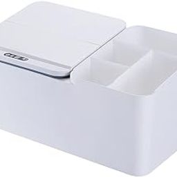 Multi-Function Intelligent Induction Storage Box Office Desktop Home Decor White + USB-picture-10