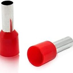 GLOBOMOTIVE Electric Cord End Terminal 12 mm with PVC Insulated for Electrical Connections - Cable Insulated Electrical Lug Connector Terminal (Pack of 100, 10 sqmm)-image-5