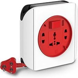 Goldmedal 240V Dazzle 3 Pin 4 Mtr Cable Extension Cords (White And Red)-16