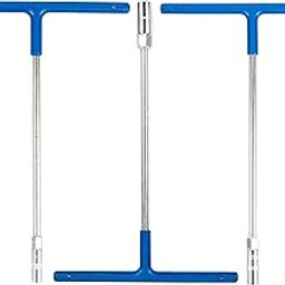 SPARTAN Combo of T-C-3 T-Type Handle Socket Wrench Deep Reach Nut Driver T-Bar | Automobiles/Bike/Car Repair (Blue, 8mm,10mm,12mm)-24