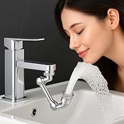 Faucet Extender for Sink – 1080° Rotating Tap Adapter with Dual Water Outlet Modes – Splash-Proof, Easy Face Washing and Rinsing – Universal Fit for Most Faucets-0