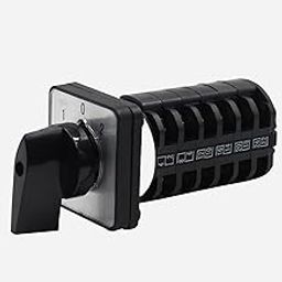 1 Piece Universal Replacement Selector Switch, Power Transfer Switch, 3 Positions 24 Terminals, LW8-10/6 220V 10A Motor, Water Pump Generators, Rotary Glass Selector-image-15