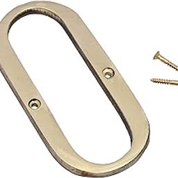 4" Brass House Hotel Door Number Plaque Sticky Numeric Numerical Digit 0-9 [0 (Zero)]-49