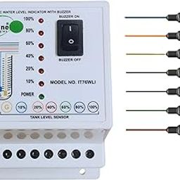 Imagine Technologies Water Level Indicator with Alarm on Tank Full with 7 Sensors (White, IT76WLI) (WITHOUT WIRE)-18