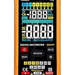 HTC Digital Multimeter Smart 600 V, Auto Select, 3¾ Digit 6000 Count True RMS with Colour Display with Temperature Testing Model 15s By Skyking-11