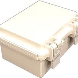 BUD Industries NBF-32002 Plastic ABS NEMA Economy Box with Solid Door, 5-7/64" Length x 3-59/64" Width x 2-3/4" Height, Light Gray Finish-picture-5