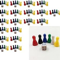 ATORSE Toy 120 Chessman Chess Pieces and 20 Dice Board Game Accessories Children Toys -Toys & Hobbies-Games-Board & Traditional Games-Contemporary Manufacture-image-40