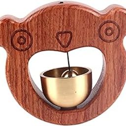 ATORSE Shopkeepers Bell Ornament for Barn Door Refrigerators Business When Entering Light Brown Doorbells-image-75