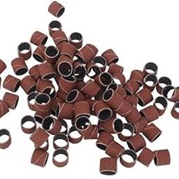 Hetkrishi Imported 51pcs 1/2" Sanding Drum Sleeves with 2 Rubber Mandrel Bands Set Rotary Tool-17