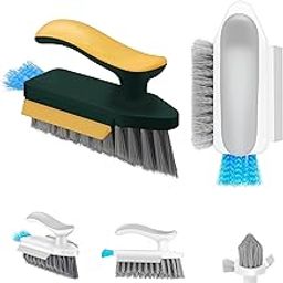 Luffy Luke 4-in-1 Tile Cleaner Brush - Multipurpose Grout, Floor, and Wall Scrubber with Replaceable Heads - Bathroom & Kitchen Cleaning Tool - Ergonomic Handle (Pack of - 1)-image-109