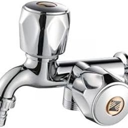 UJEAVETTE 3xWater Faucet for Washing Machine G1/2 Water Tap Faucet for Laundry Room Pool Style C-33