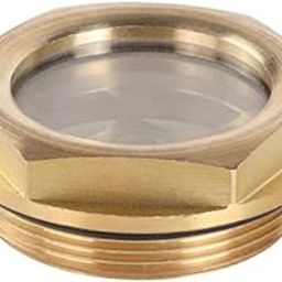 1/4" 3/8" 1/2" 3/4" 1" 1-1/4" BSP Male Thread Brass Hex Head Oil Level Sight Glass Window for Air Compressor Machine Tool - (Thread Specification: 1/2")-image-37