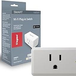 Legrand Radiant® Wi-Fi Matter Smart Plug 15A, Effortless Setup, Enhanced Compatibility with Apple HomeKit, Google Home, Alexa & SmartThings, Easy Wi-Fi Connectivity with Matter, WWMP10 Pack of 1-11