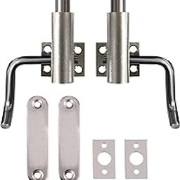 Volo Premium Automatic Cam Tower Bolt/Kent Tower Bolt/Tower Bolt/Door Latch/kundi/chitakni/Chitkini (Brass TowerBolt) (Silver Satin Finish) (1 Set)-picture-23