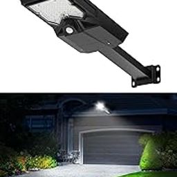Outdoor Motion Sensor Street Light Bright Solar LED Flood Light Waterproof for Patio Wall Yard Parking Porch Entrance Home Lighting-image-63