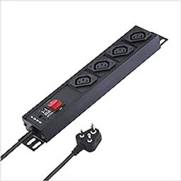MX 4 Outlet 10 AMP IEC 320 C13 Socket, Power Strip Extension Board with Built in Fuse Master Switch, Wall Mount, Heavy Duty 1.5m Power Cord-picture-9
