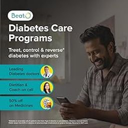BeatO Diabetes Care Program | 1-Month on App | Control & Reverse* Diabetes With Top Doctors & Experts | Clinically Proven Results| Save on Diabetes Medical Expenses (Email Delivery in 2 Hours- no COD)-image-13