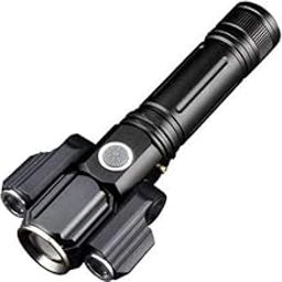Care 4 Adjustable Head Torch Flashlight Rechargeable 3 Headed 3 in 1 Movable Torch T (Black, Plastic)-14