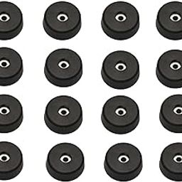 Penn Elcom Medium Tapered Rubber Feet with Built‑in Steel Washers, Set of 16 | Heavy‑Duty Non‑Slip Shock‑Absorbing Rubber Bumpers for Audio & AV Gear (Ø 37.8 mm x H 13.8 mm)-image-26